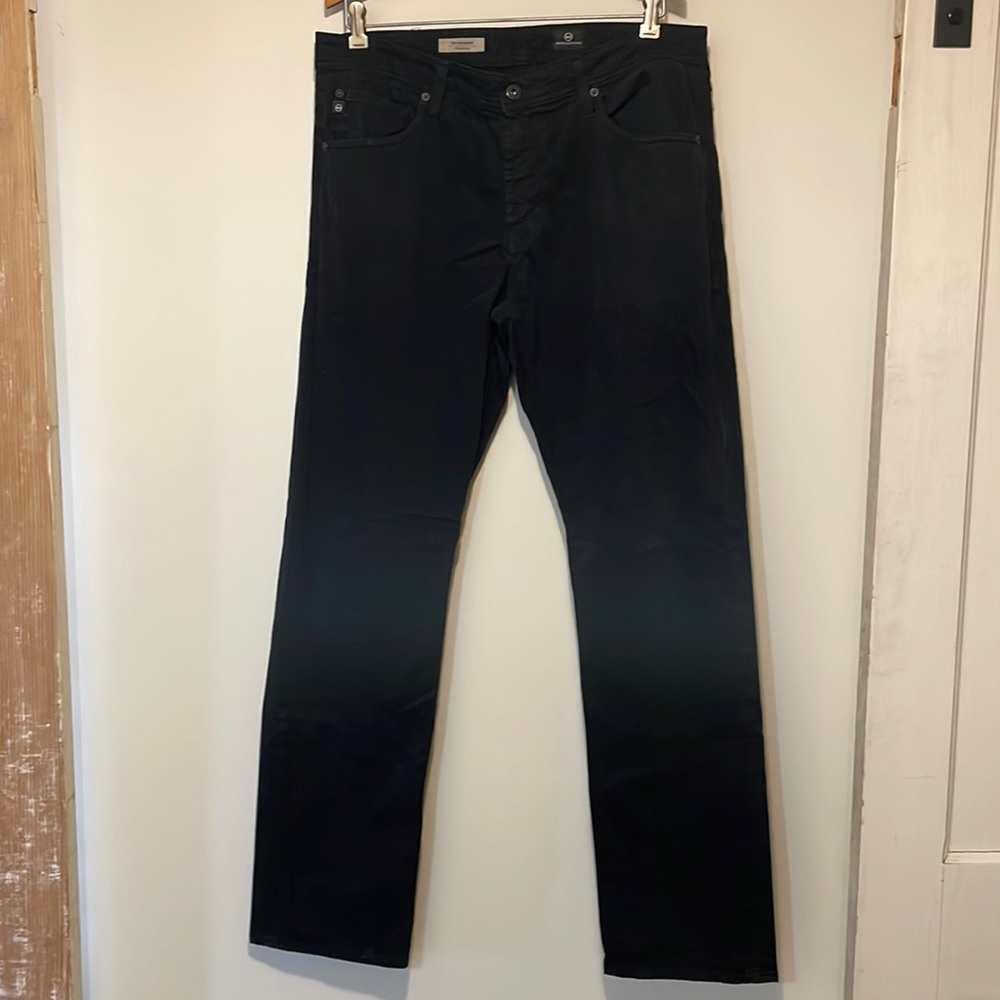 MENS AG THE GRADUATE - TAILORED LEG - BLACK PANTS - 33X 32